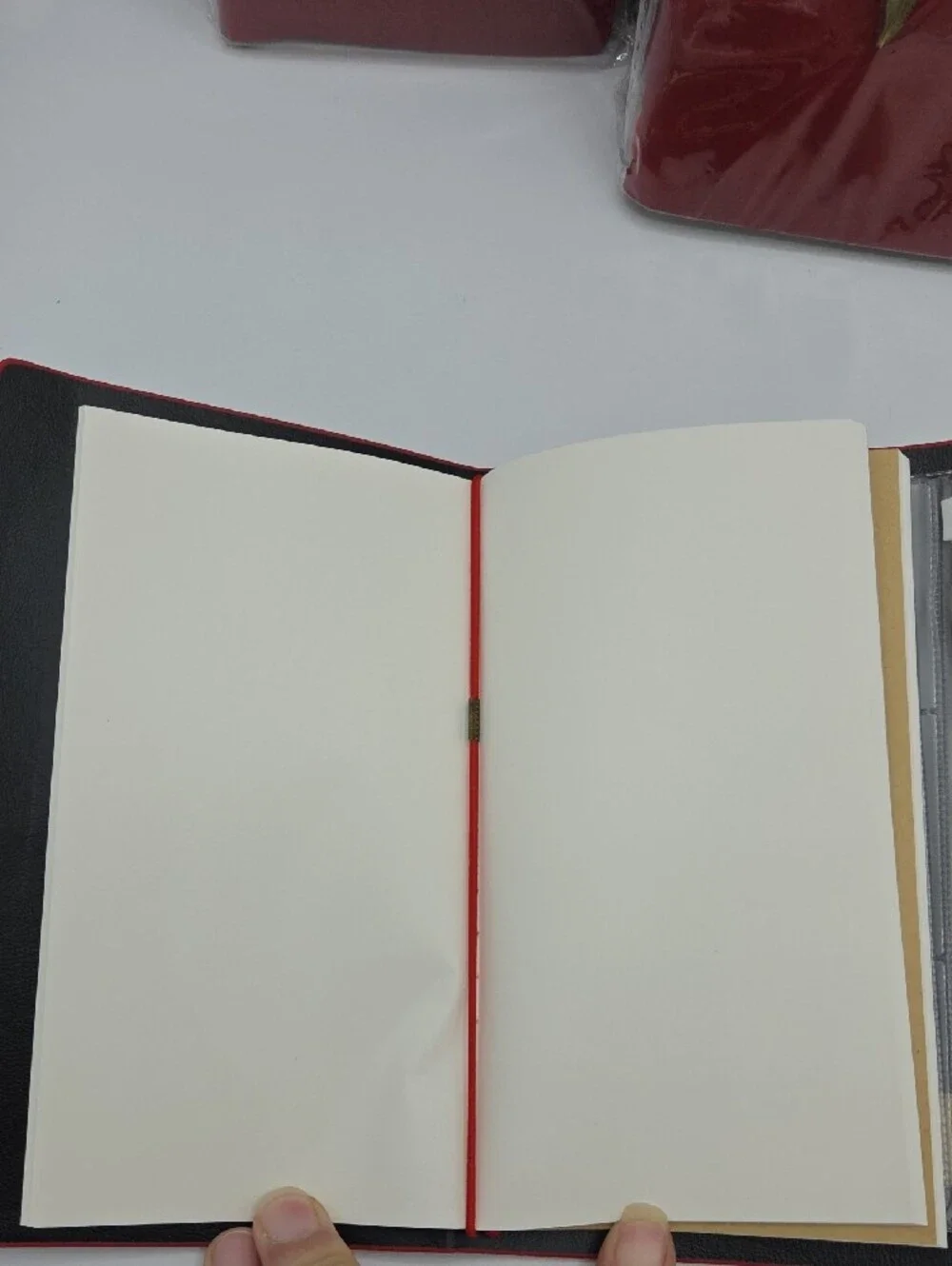 Red Faux Leather Journel